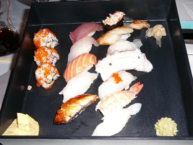 Sushi menu in Sasa, Sofia